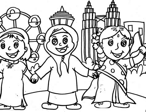 Hari Malaysia Coloring Pages Coloring Pages