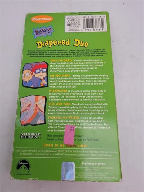 RUGRATS DIAPERED DUO Vhs Tape 1998 Animated Nickelodeon 14 78