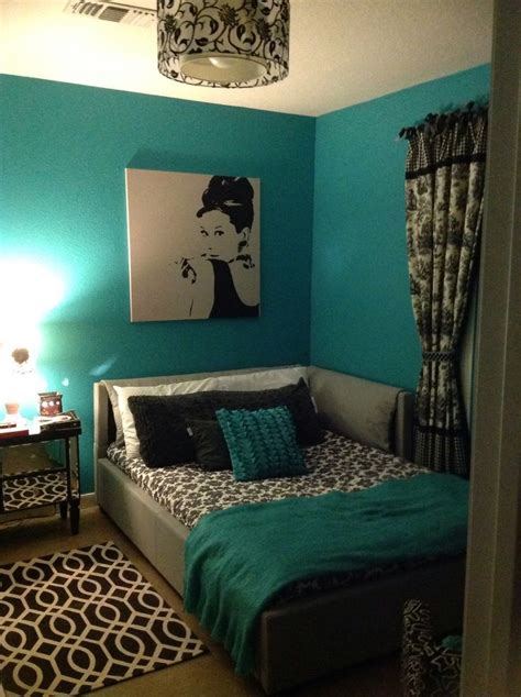 turquoise  black bedroom ideas   home interior god