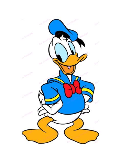 Donald Duck Svg 20 Svg Dxf Cricut Silhouette Cut File Etsy