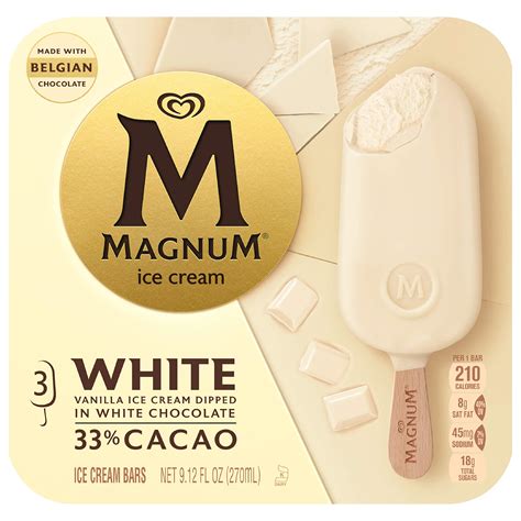Magnum White Chocolate Vanilla Ice Cream Tub 8 Count