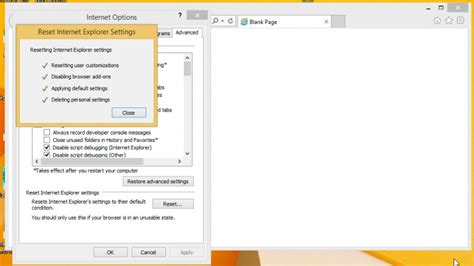 How To Reset Internet Explorer Settings To Default