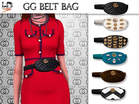 Gucci Marmont MatelassÉ Belt Bag Sims 4 Sims 4 Clothing Belt Bag