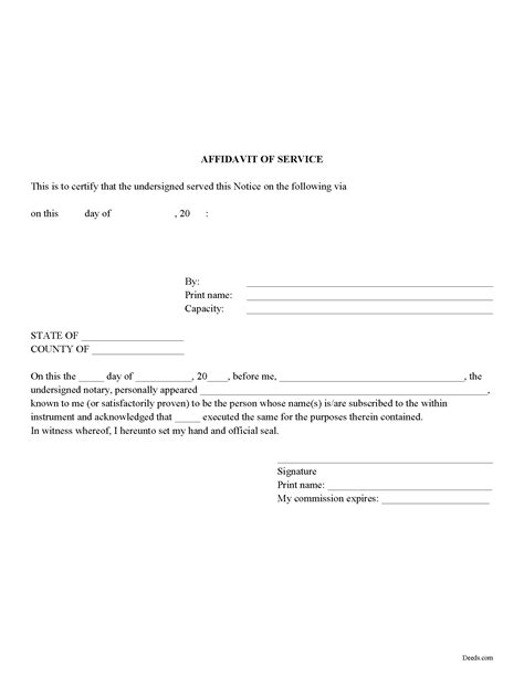 Miller County Affidavit Of Service Forms Arkansas