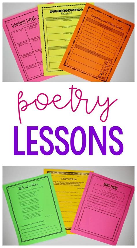 Poetry Lessons For Upper Elementary Ashleighs Education Journey