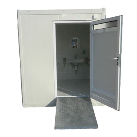 These cabins are of a robust, anti vandal construction, and are built to last. 210cm*210cm Disable Portable Toilet Cabin