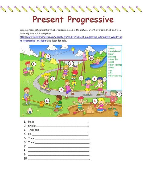 Present Continuous Interactive And Downloadable Worksheet You Can Do FE