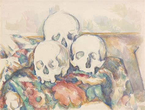 The Three Skulls Drawing By Paul Cezanne Fine Art America