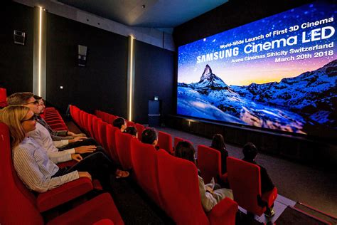 Samsungs First 3d Cinema Led Screen Launches In Swiss Theater