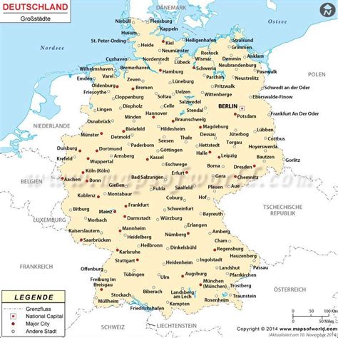 England is a country that is part of the united kingdom. Städte in Deutschland | Deutschland Städte Karte # ...