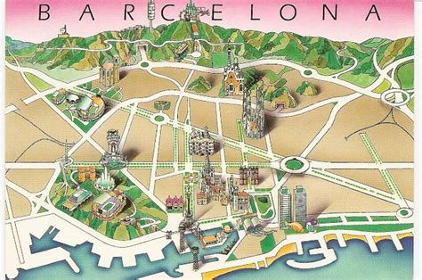Consigue, de forma gratuita, el mapa de barcelona: Barcelona in images | Teaching | Mapa turístico de ...