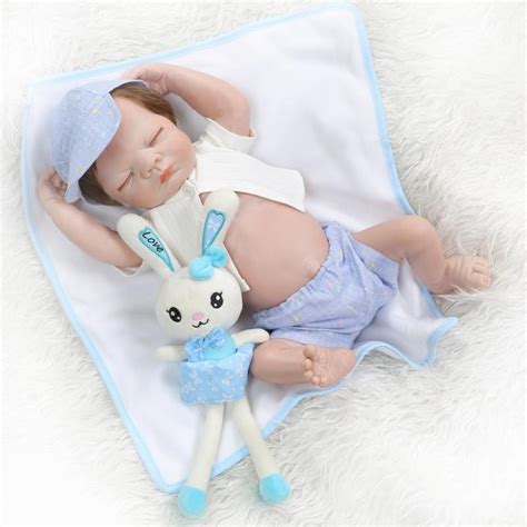 Realistic Newborn Sleeping Baby Boy Doll Lifelike Silicone