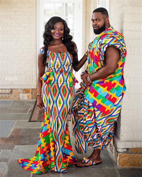 See How Ghanaian Couples Are Rocking This Iconic Super Luxe Big Day Looks In Kente Wedding D