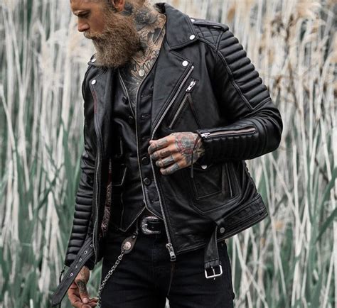 Mens Black 100 Genuine Lambskin Leather Biker Jacket Etsy
