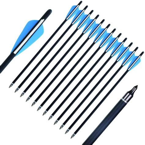 12pcs 20 Inch Crossbow Bolts Carbon Arrow Crossbow Hunting And Shooting