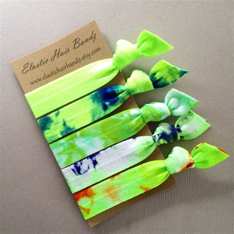 The Ashley Tie Dye Hair Tie Ponytail Holders By Elastic Hair Bandz On