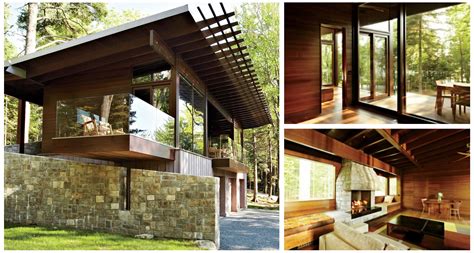 Maybe you would like to learn more about one of these? Frank Lloyd Wright-Inspired Cabin House