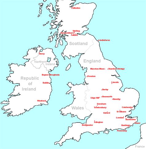 Maps Of Battles Involving England