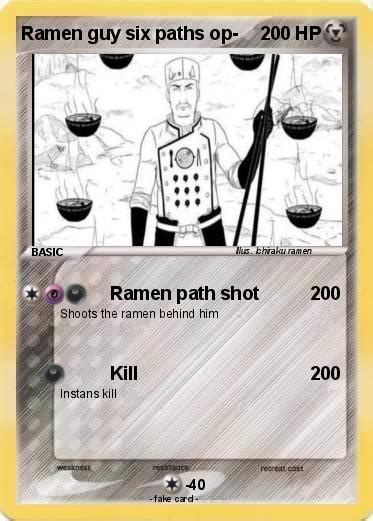 Pok Mon Ramen Guy Six Paths Op Ramen Path Shot My Pokemon Card
