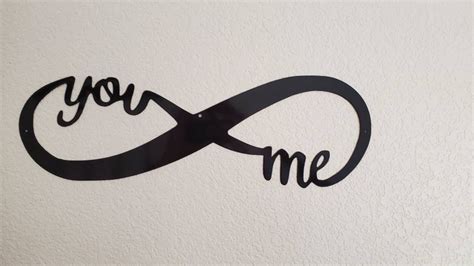 You And Me Infinity Metal Sign You And Me Infinity Sign Etsy