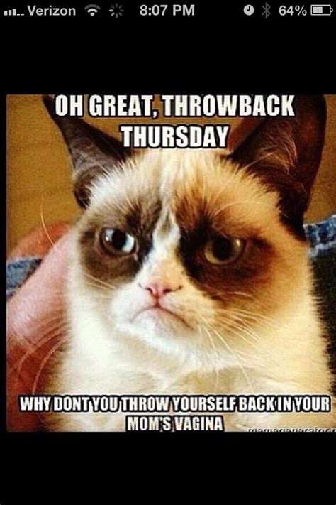 Grumpy Cat Shares Her Views On Throwback Thursday Funnies With