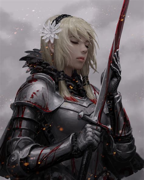 ArtStation Sword Z W Gu Character Portraits Fantasy Girl Warrior Woman