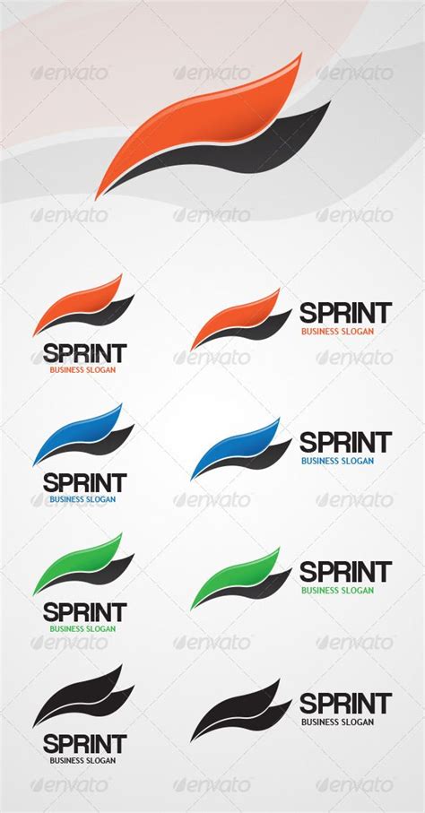 Sprint Logo Template Logo Templates Logo Design Template Custom
