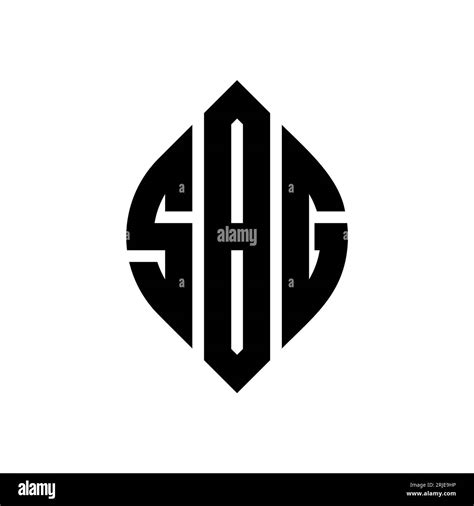 Sbg Circle Letter Logo Design With Circle And Ellipse Shape Sbg