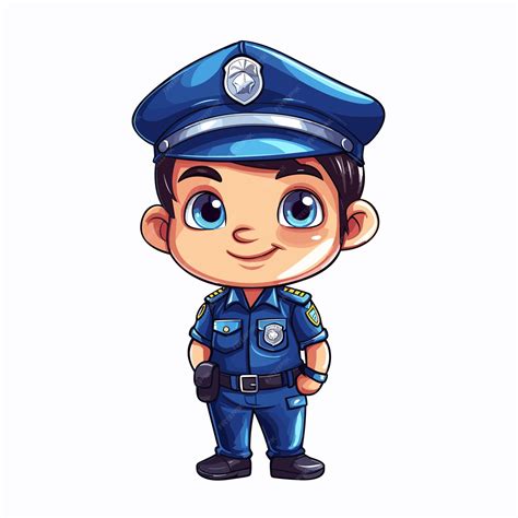 Premium Vector Policewoman Concept Illustration Beautiful Girl