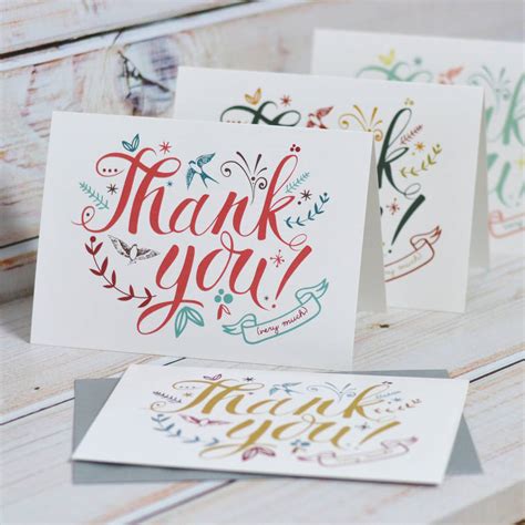 Thank You Cards By Oakdene Designs