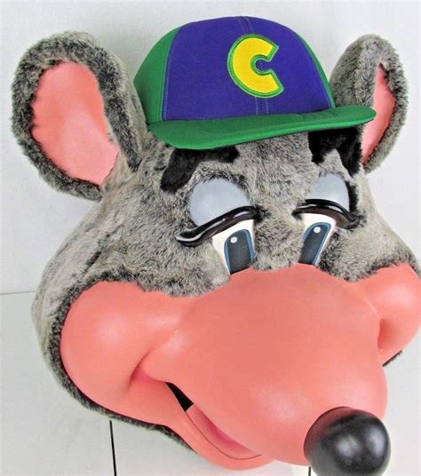 Chuck E Cheese Rare Mascot Head Avenger Gen1 Head Costume Euc Free