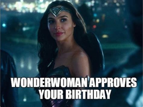 Wonder Woman Birthday Meme Superhero Birthday Memes Wishesgreeting BirthdayBuzz