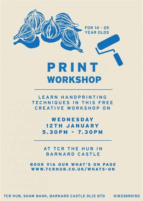 Print Making Workshop Tcr Hub