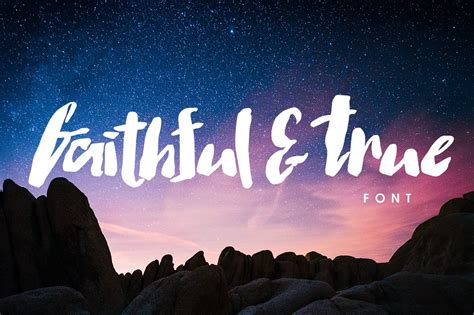 Faithful & True Font ~ Sans Serif Fonts ~ Creative Market