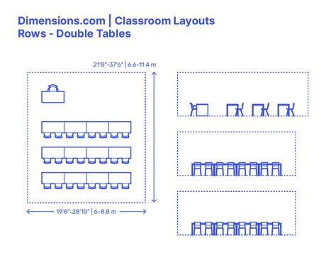 Classroom Grid Double Dimensions And Drawings