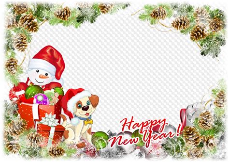 Photo Frame Template Happy New Year