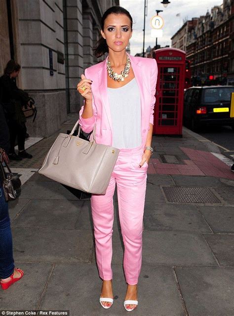 Lucy Mecklenburgh Looks Super Slim As She Steps Out In 1980s Miami Vice Style Pink Suit Miami