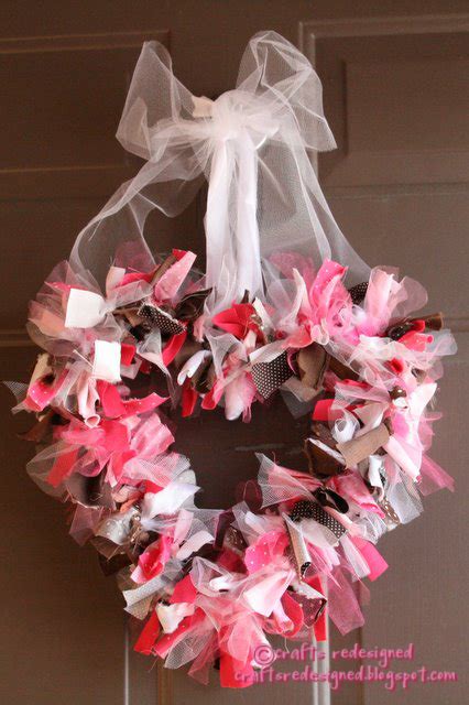 Crafts Redesigned Valentine Door Wreath