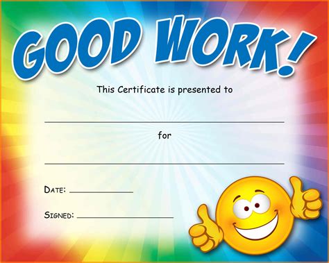 9 Good Work Certificates Trinity Training Inside Good Job