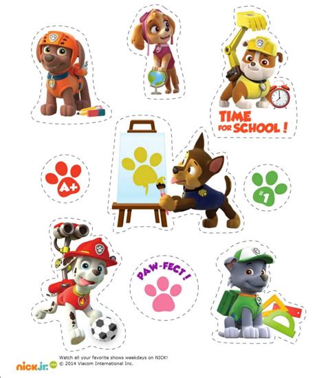Free Printable Nick Jr Cake Toppers Paw Patrol Dora And Friends