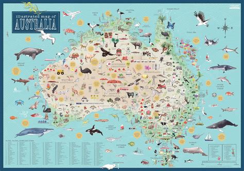 Kids Book Review Review Australia Illustrated Map