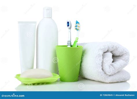Produtos De Higiene Pessoal Imagem De Stock Imagem De Corpo Toalha