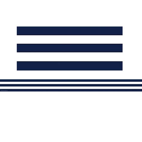 Buy Navy Blue And White Stripes Straight Border Trim Online At Lowest