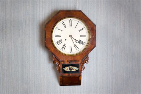 Cuckoo Clock With Antique Pendulum Large Wood Clock Vintage Wooden
