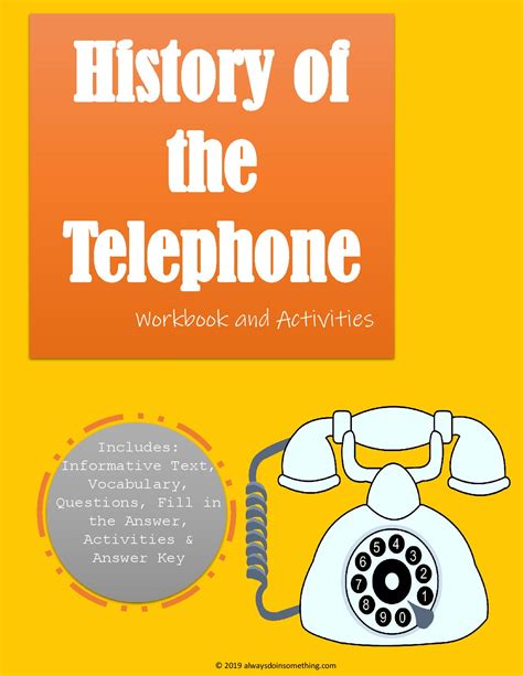 History Of The Telephone Workbook Made By Teachers
