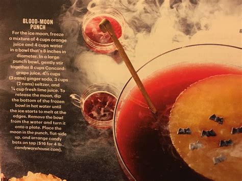 Blood Moon Punch From Martha Stewart Living October 2016 Holidays
