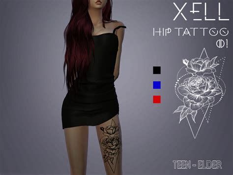 The Sims Resource Hip Tattoo 01