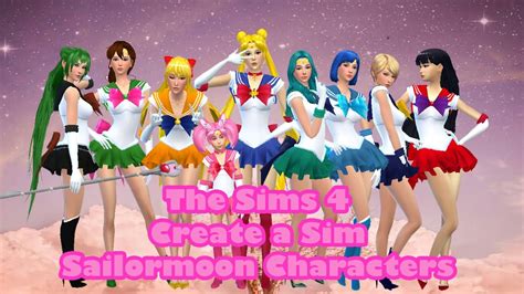 The Sims 4 Create A Sim Comic Book Tag Sailor Moon Characters Youtube