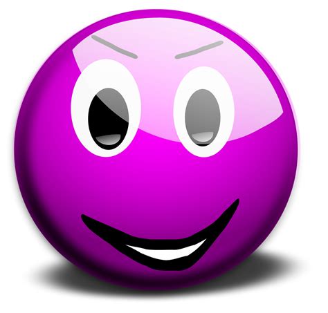 Free Stock Photos Illustration Of A Purple Smiley Face 15463