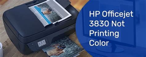 Hp Officejet 3830 Not Printing Color Hp Officejet 3830 Troubleshooting